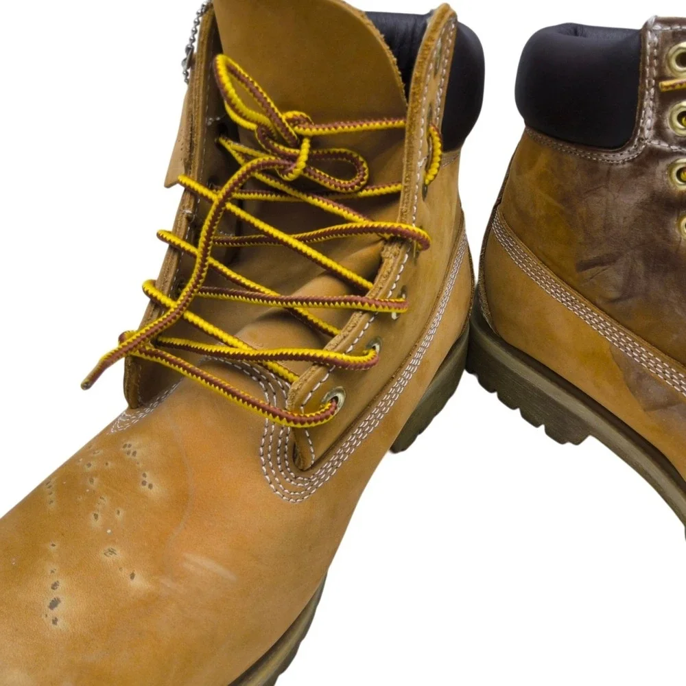 Timberland 6 Inch Premium Waterproof Boots‎ Wheat Nubuck Leather Mens Work Boots